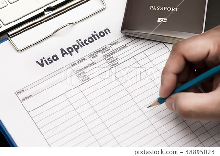 Visa application form to travel Immigration a  38895023