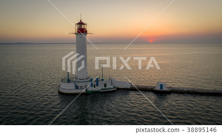 Aerial of the Odessa Lighthouse Ukraine 38895146
