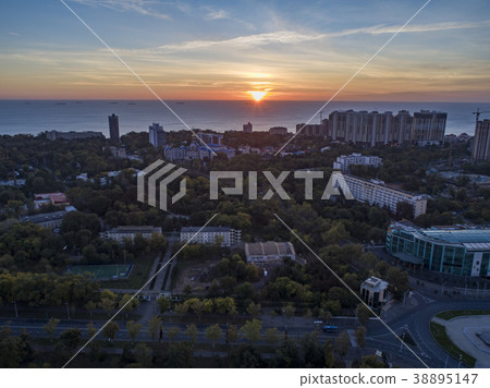 Aerial shot of Victory Park in Odessa Aerial shot of Victory Park in Odessa 38895147