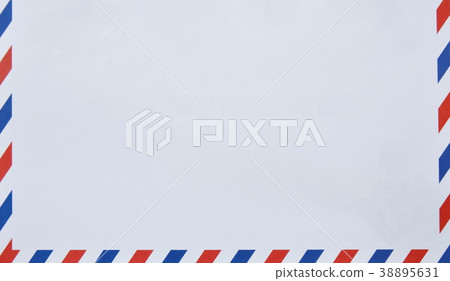 envelope with red and blue on border envelope with red and blue on border 38895631