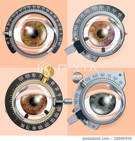 Eye Test concept Vector. Correction Device. Clinic 38896450