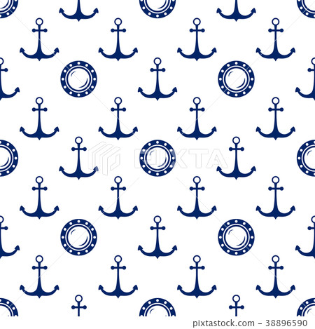 Seamless Maritime Pattern Seamless Maritime Pattern 38896590