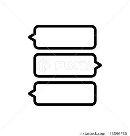 Chat Chat Box Sns Talk Icon Stock Illustration