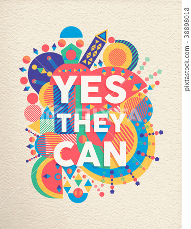 Yes They can positive art motivation quote poster 38898018