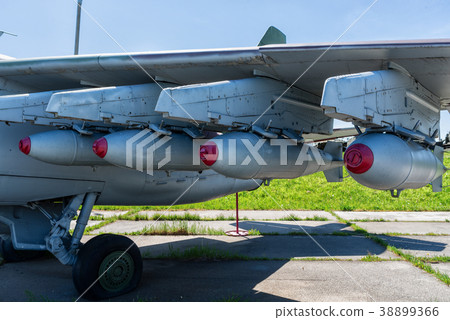 Bombs on the wing of the aircraft 38899366
