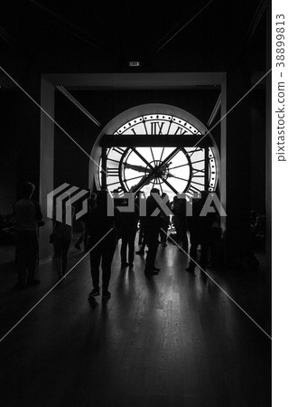 Inside view of the clock of Orsay museum in Paris Inside view of the clock of Orsay museum in Paris 38899813