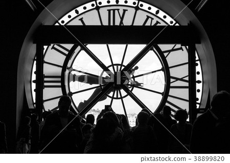 Inside view of the clock of Orsay museum in Paris Inside view of the clock of Orsay museum in Paris 38899820