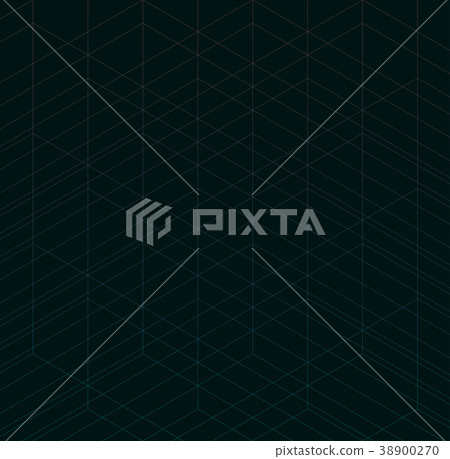 Geometric thin line black background 38900270