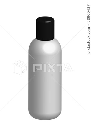 3d bottle on white background. 3d white plastic. 38900437