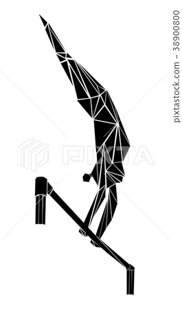polygonal girl gymnast polygonal girl gymnast 38900800