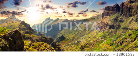 Scenery valley in Spain.Nature landscape. Scenery valley in Spain.Nature landscape. 38901552