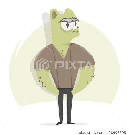 Cat man monster. Cartoon character. Cat man monster. Cartoon character. 38902898
