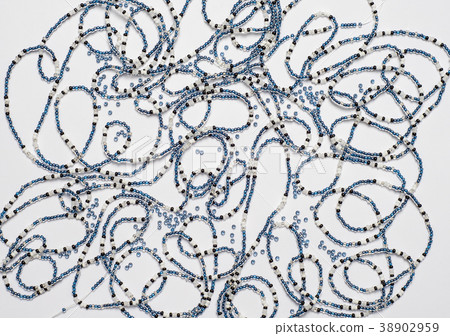 Three strands of beads 38902959