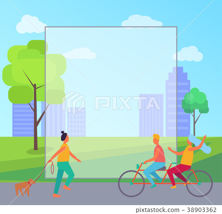 Filling Form and Active People Vector Illustration 38903362