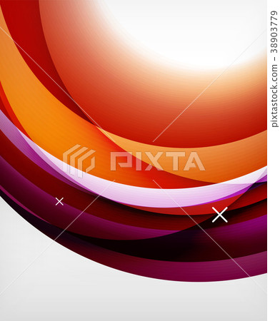 Vector transparent color wave lines abstract Vector transparent color wave lines abstract 38903779