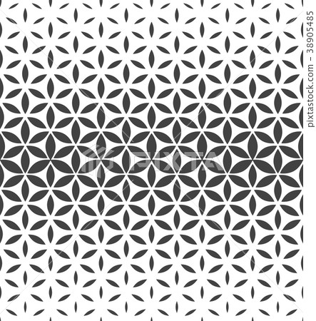 Flower Geometric Pattern. Seamless Vector - Stock Illustration 