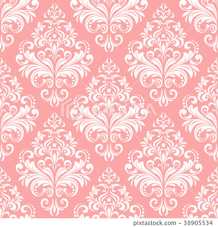 Floral pattern. Wallpaper baroque, damask. Floral pattern. Wallpaper baroque, damask. 38905534