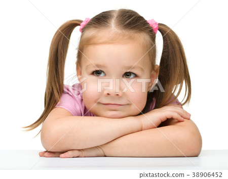 Portrait of a cute little girl 38906452