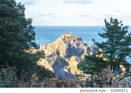 San Juan de Gaztelugatxe on top of an island 38906971