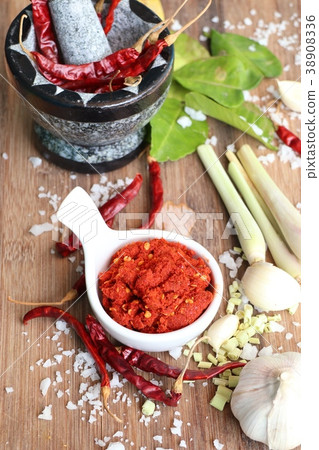chili curry and ingredients 38908336
