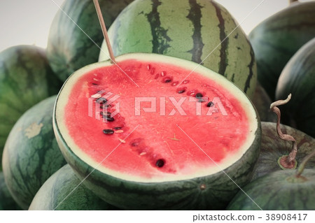 watermelon at the street food 38908417