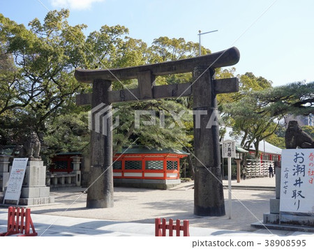 福岡勝利祈禱北條派對箱崎神社一野鳥居 福岡勝利祈禱北條派對箱崎神社一野鳥居 38908595