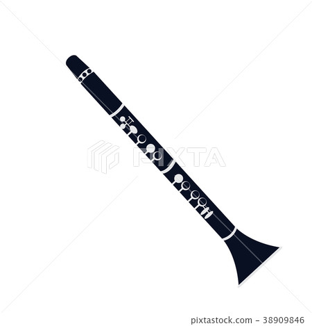 Isolated oboe icon. Musical instrument Isolated oboe icon. Musical instrument 38909846