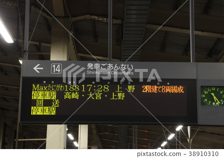 Shinkansen comprehensive system (COSMOS) indicator (Joetsu Shinkansen Echigo Yuzawa Station) 38910310