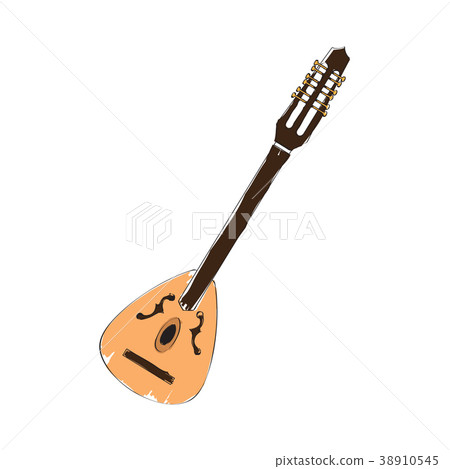 Isolated laud icon. Musical instrument 38910545