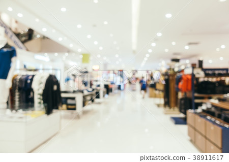 Abstract blur and defocused shopping mall 38911617