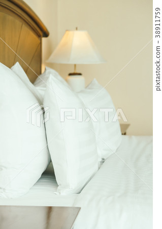 Pillow on bed Pillow on bed 38911759