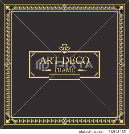 Art deco border and frame. 38912485