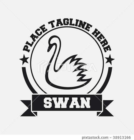 Swan icon design template 38913166