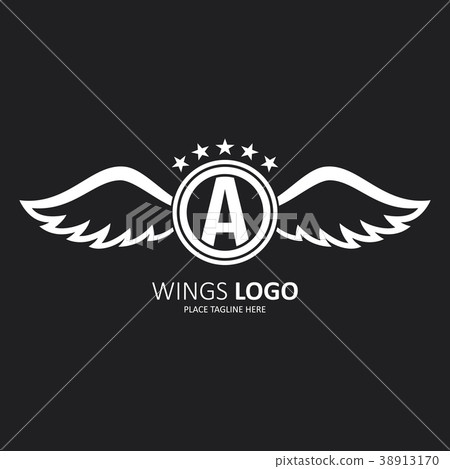 Initial letter A with wings icon design 38913170