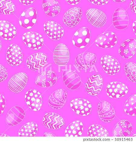 Easter eggs seamless pattern. Easter eggs seamless pattern. 38915463