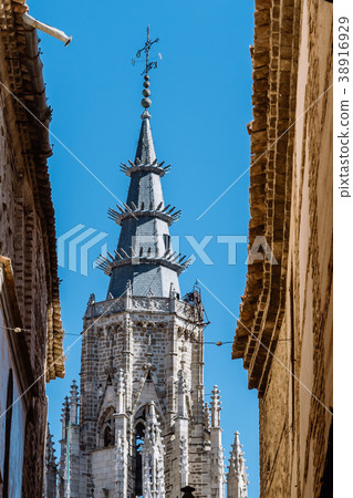 Picturesque view of the tower of the Cathedral of Picturesque view of the tower of the Cathedral of 38916929