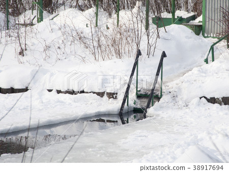 Ice-hole for swimming Ice-hole for swimming 38917694