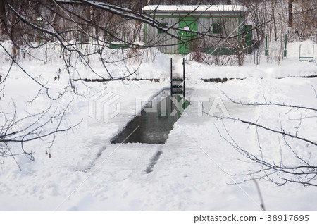 Ice-hole for swimming Ice-hole for swimming 38917695