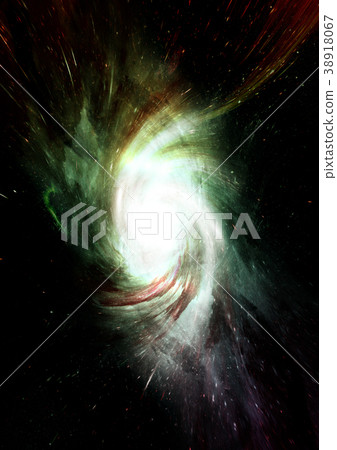 Stars, dust and gas nebula in a far galaxy 38918067