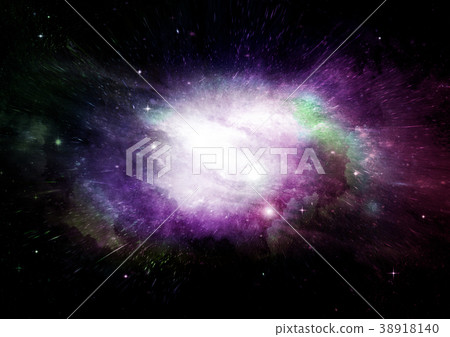 Stars, dust and gas nebula in a far galaxy Stars, dust and gas nebula in a far galaxy 38918140