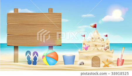 please do not litter sign on sea sand beach 38918525