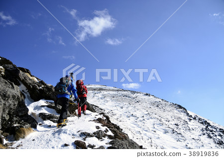 Yatsugatake在冬天:爬上Irodake的人 Yatsugatake在冬天:爬上Irodake的人 38919836