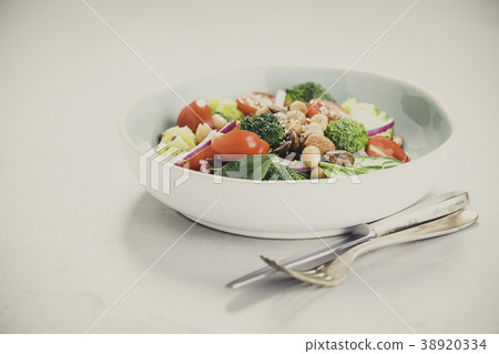 Healthy vegan energy boosting salad 38920334