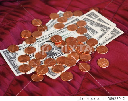 Dollar notes and coin, United States Dollar notes and coin, United States 38922042