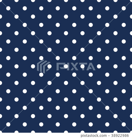 White polka dots on navy blue background White polka dots on navy blue background 38922986
