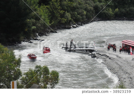 Shotover river jet boat, Queenstown Shotover river jet boat, Queenstown 38923159