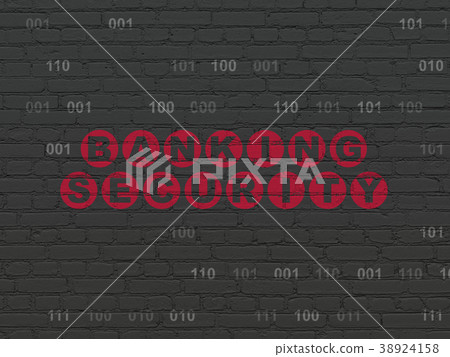 Security concept: Banking Security on wall 38924158