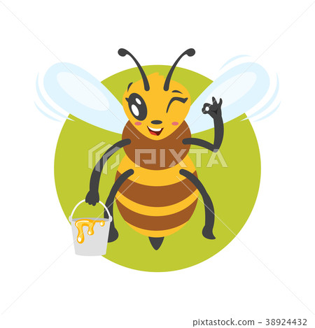 illustration of bee character 38924432