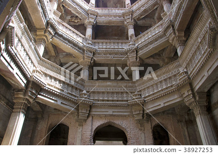 Inner view of Adalaj Ni Vav (Stepwell) 38927253