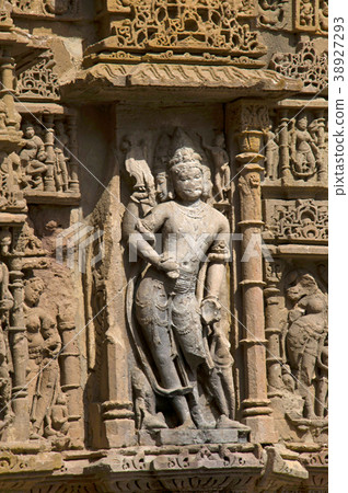 Carving details on the pillar of the Sun Temple Carving details on the pillar of the Sun Temple 38927293